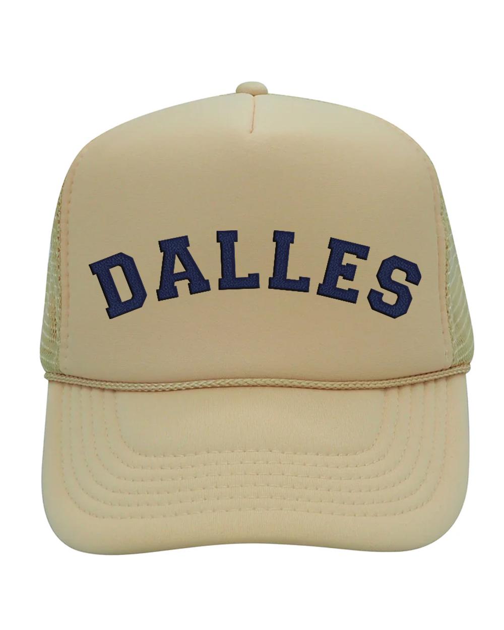 Khaki and Navy Mesh Trucker Hat