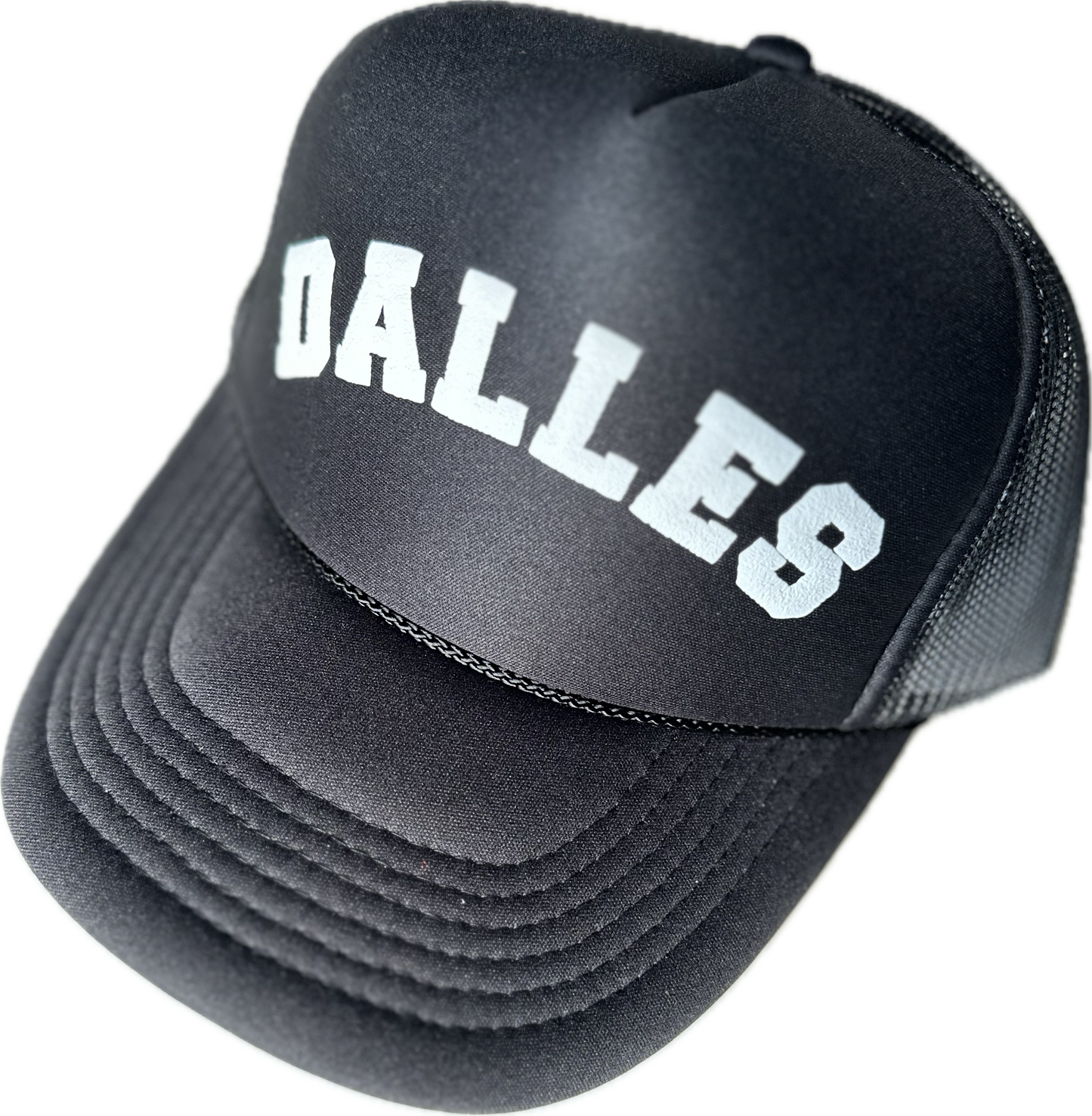 Black and White Mesh Trucker Hat
