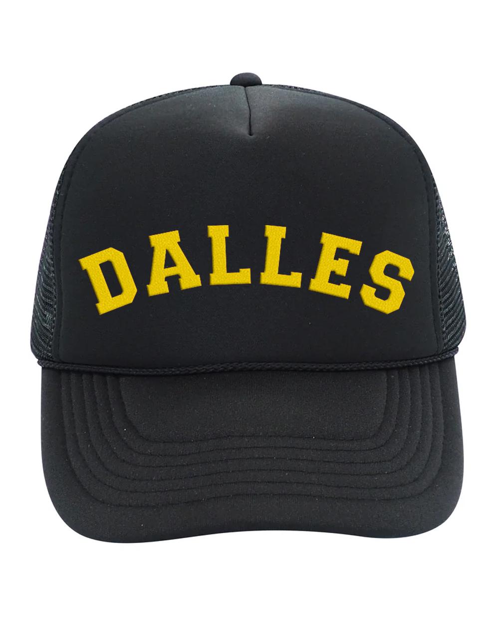 Black and Gold Mesh Trucker Hat