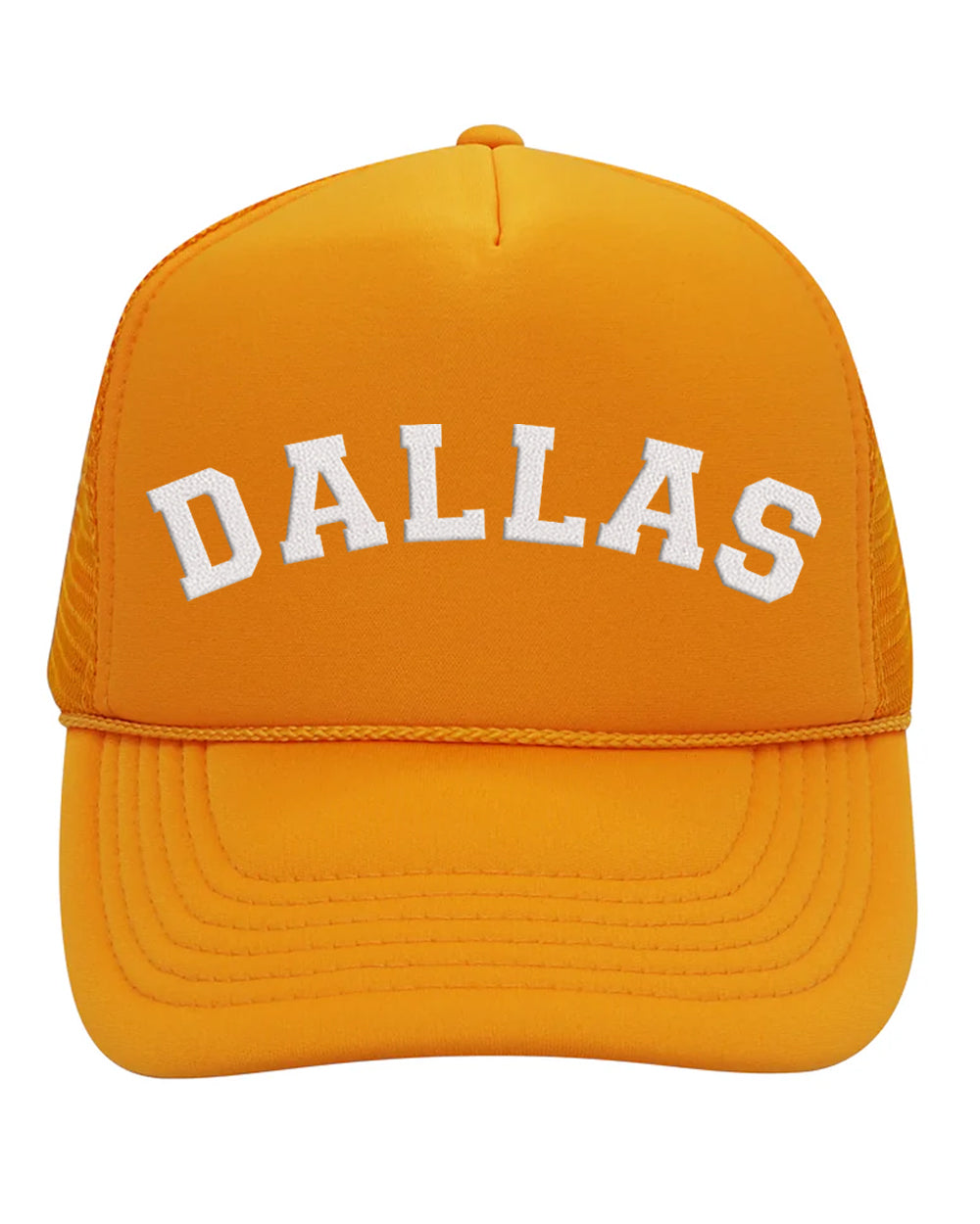 DALLAS - Yellow and White Mesh Trucker Hat