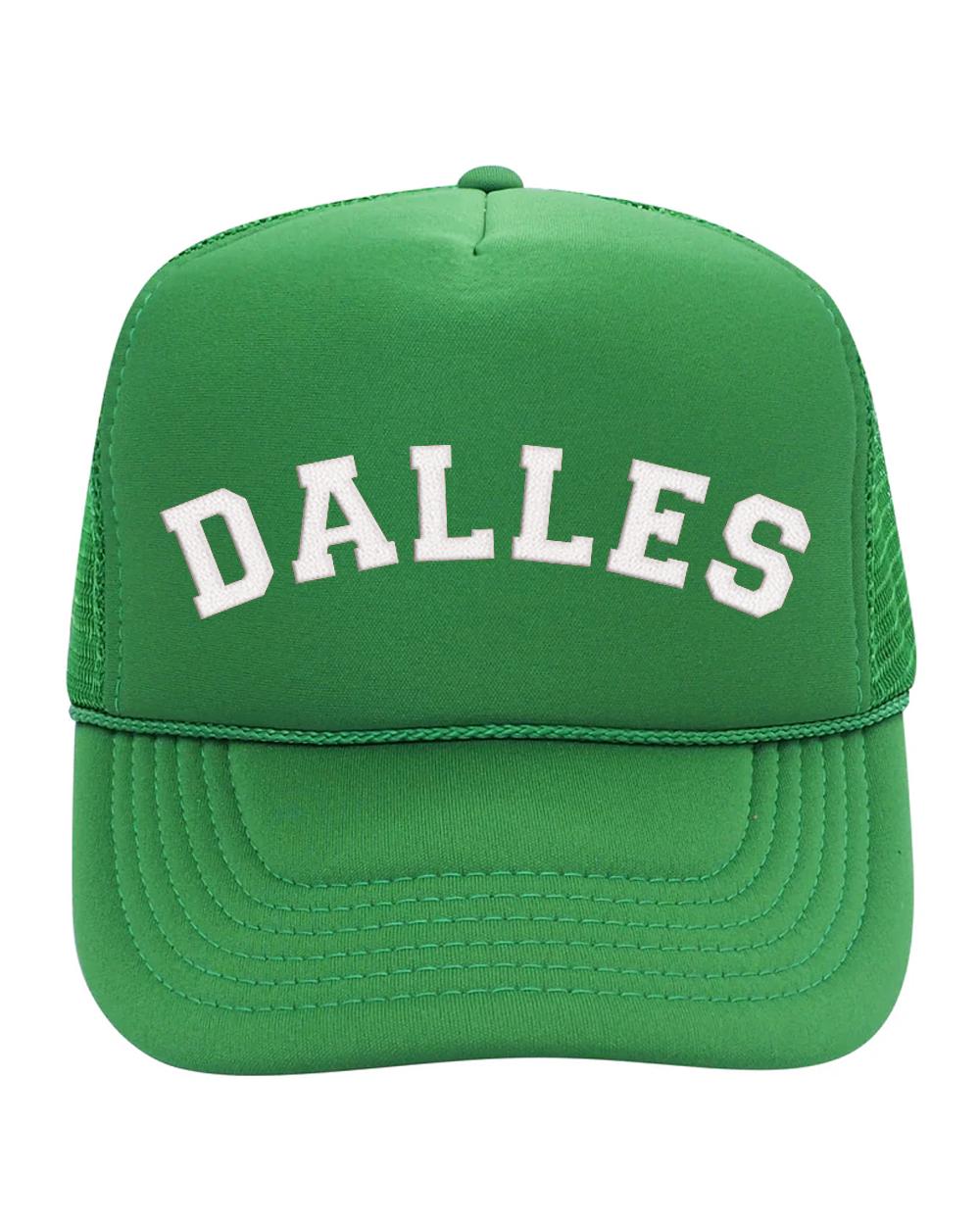 Kelly Green and White Mesh Trucker Hat