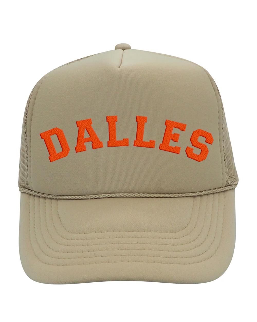 Khaki and Gold Mesh Trucker Hat