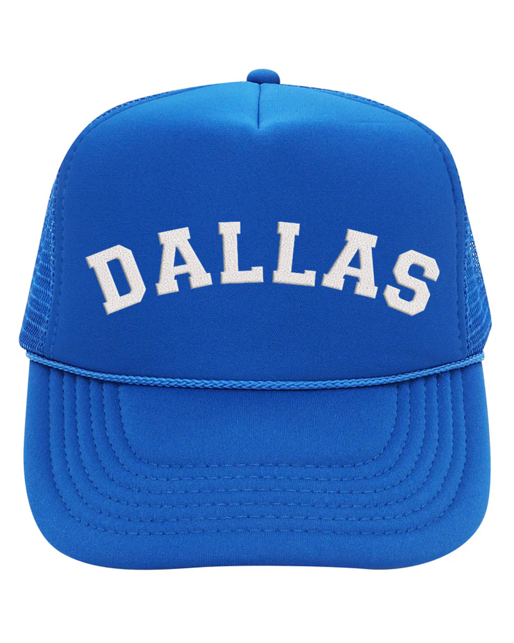DALLAS - Royal and White Mesh Trucker Hat