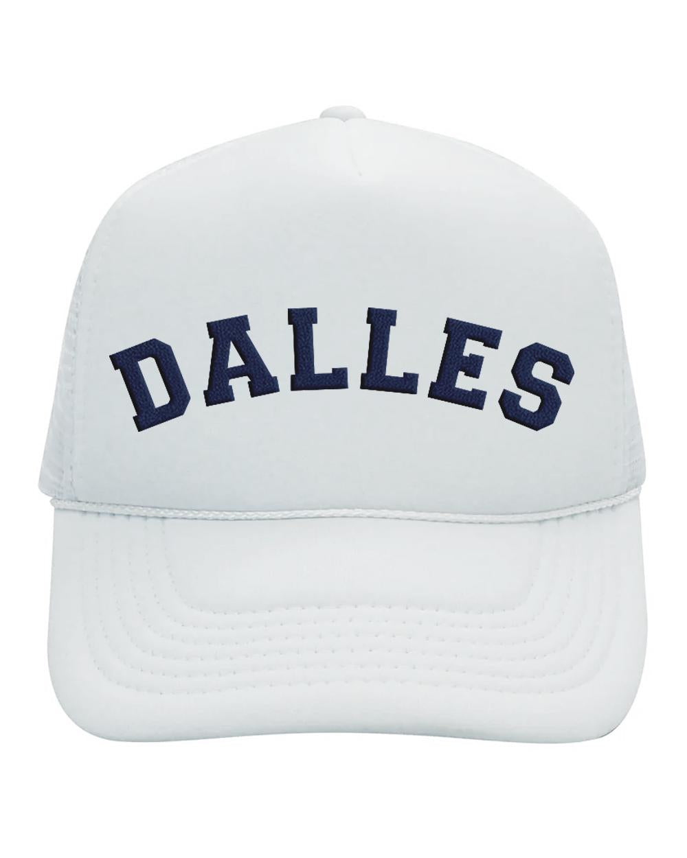 White and Navy Trucker Hat