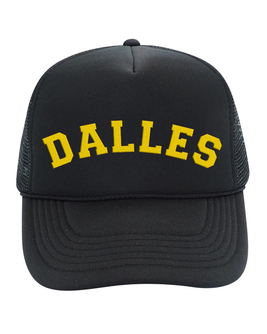 Black and Gold Mesh Trucker Hat