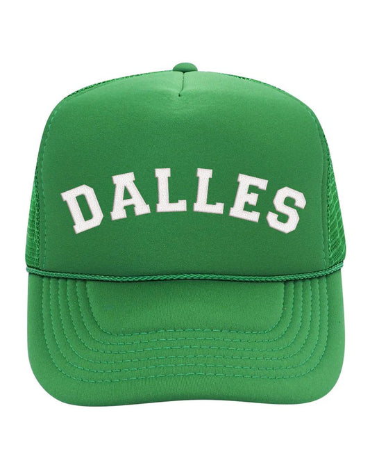 Kelly Green and White Mesh Trucker Hat