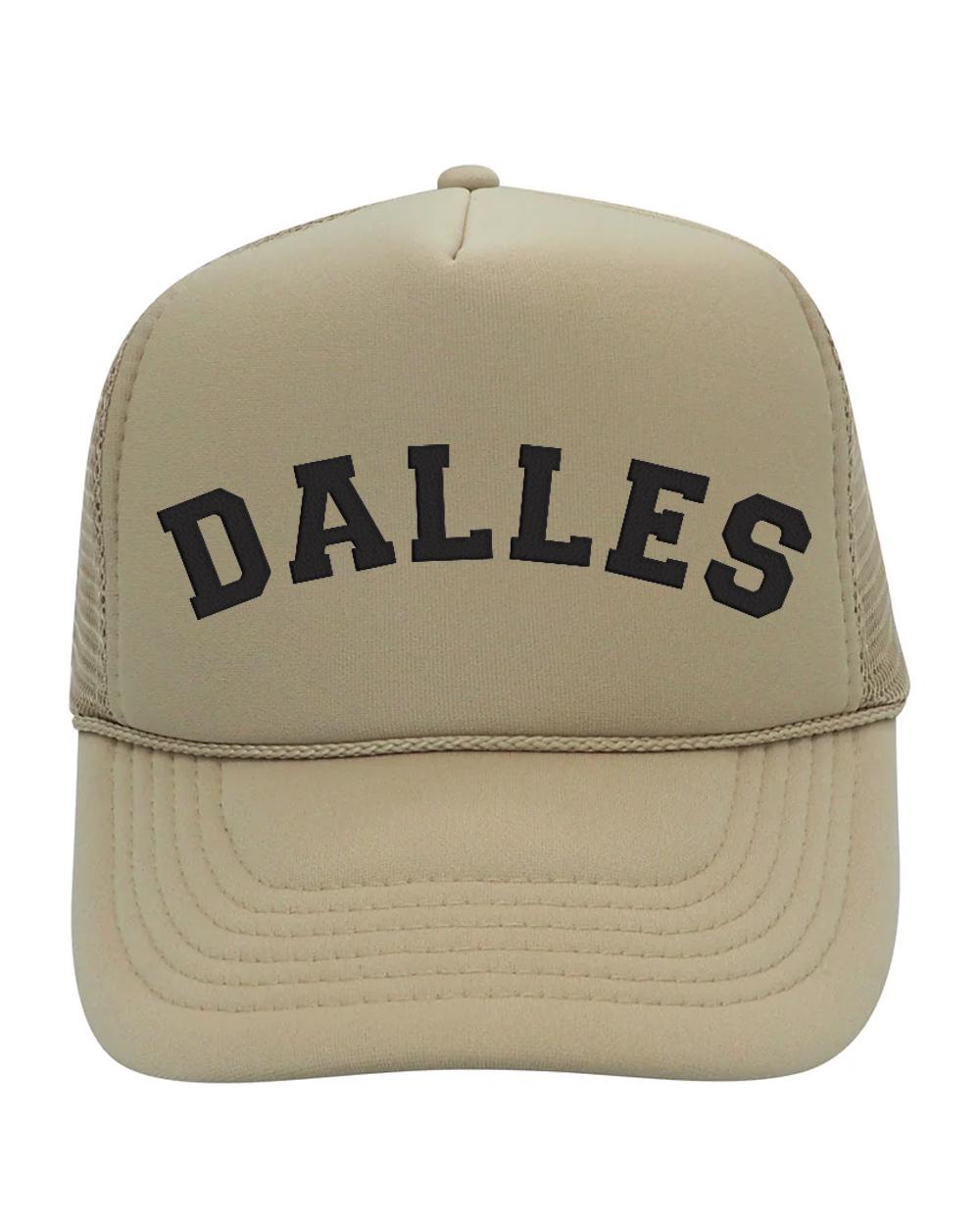 Khaki and Black Mesh Trucker Hat
