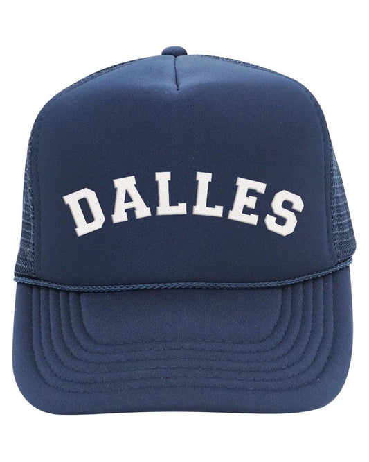 Navy and White Mesh Trucker Hat