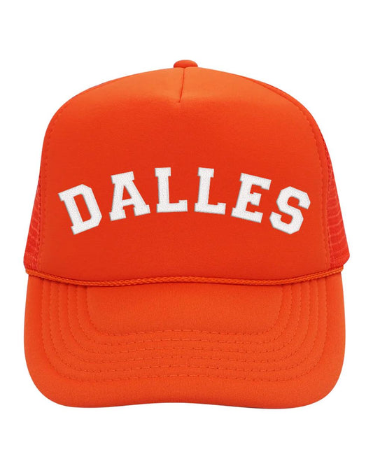 Orange and White Mesh Trucker Hat