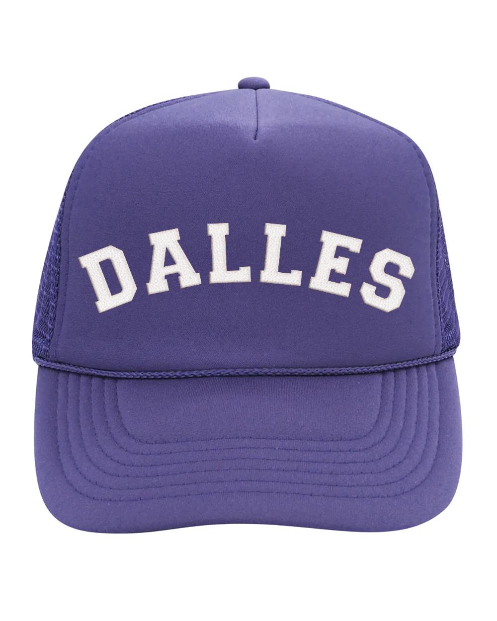 Purple and White Mesh Trucker Hat