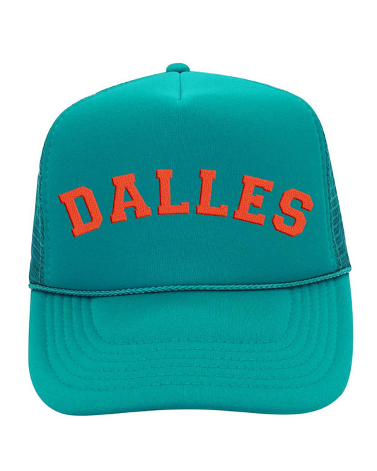 Teal and Orange Mesh Trucker Hat
