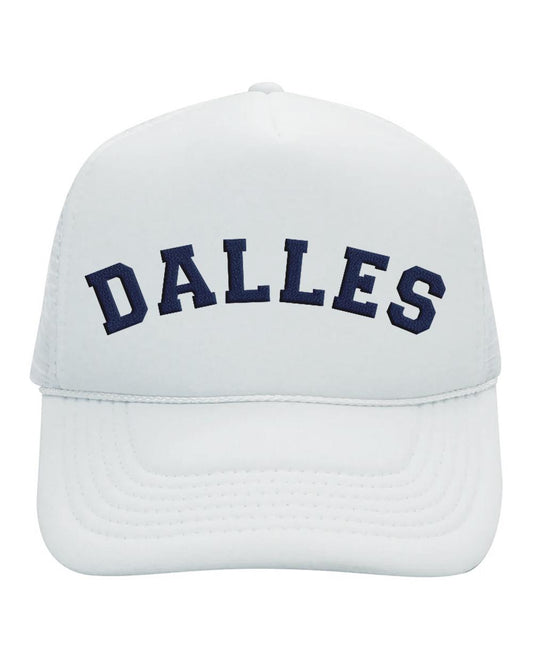 White and Navy Trucker Hat