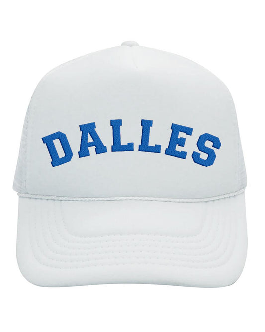White and Royal Blue Trucker Hat